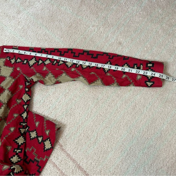 Lauren Ralph Lauren Red TanSouthwest Button Up Blouse 90's Size XL Western Rodeo - Picture 10 of 10